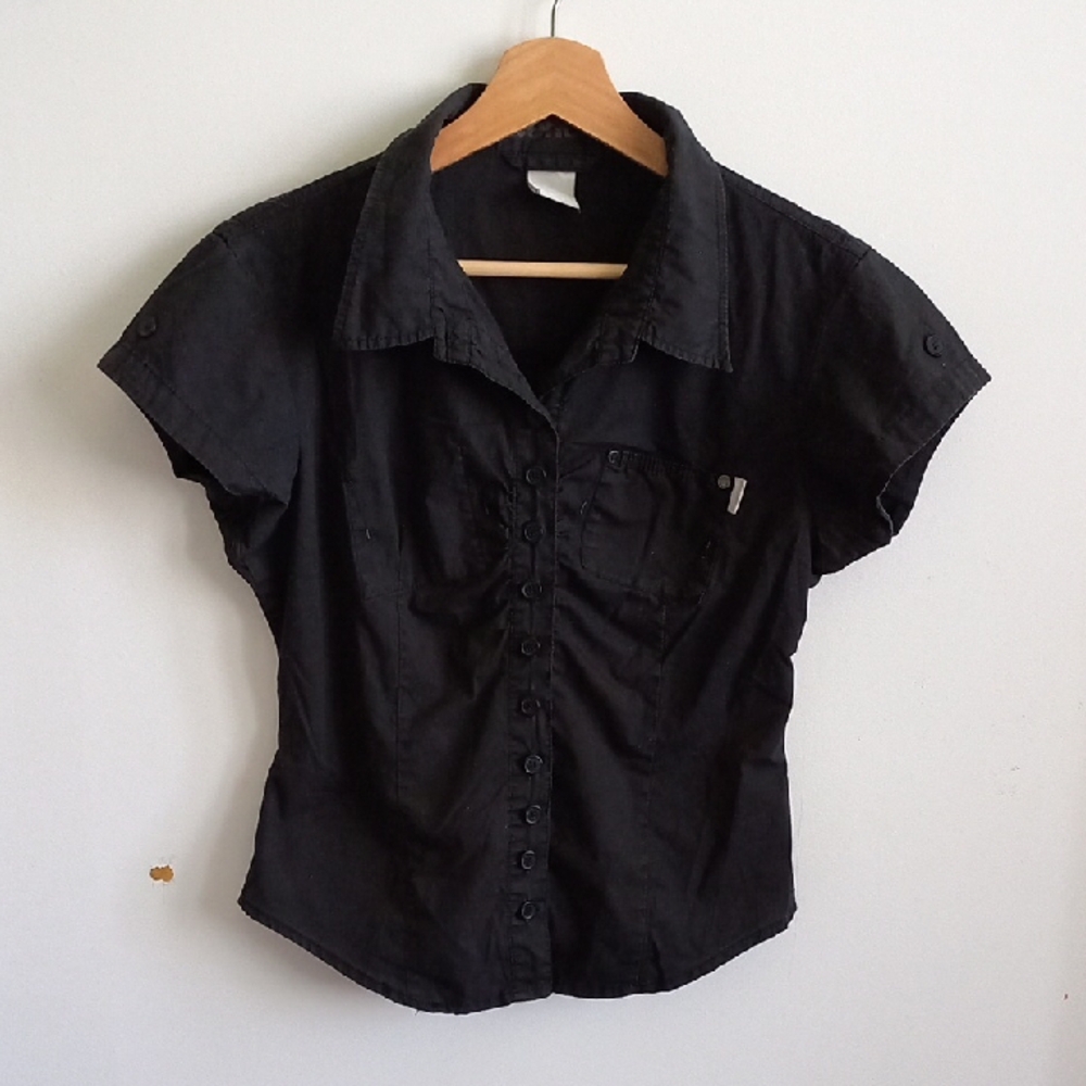 Bench Black Collared Shirt
